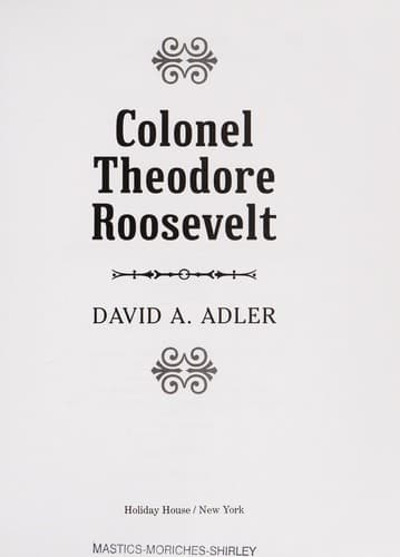 Tapa de Colonel Theodore Roosevelt