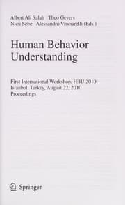 Tapa de Human Behavior Understanding