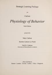 Tapa de Strategic learning package for Carlson['s] Physiology of behavior
