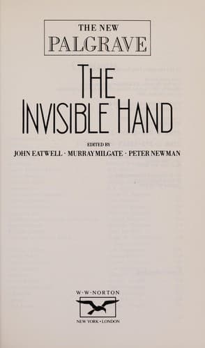 Tapa de The Invisible hand