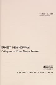 Tapa de Ernest Hemingway