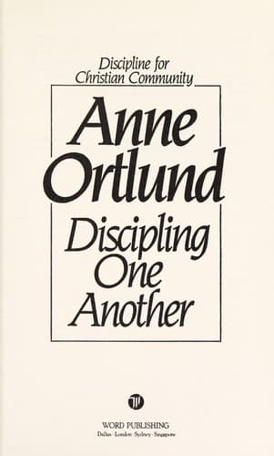Tapa de Discipling One Another
