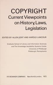 Tapa de Copyright: current viewpoints on history, laws, legislation