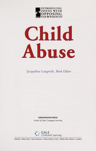 Tapa de Child abuse