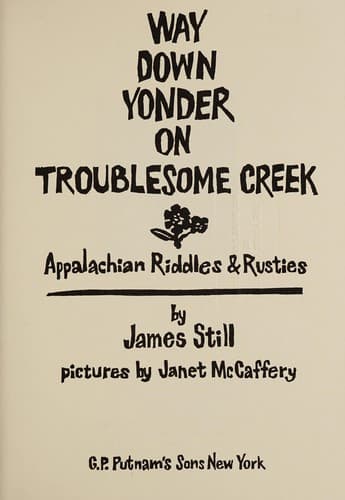 Tapa de Way down yonder on Troublesome Creek
