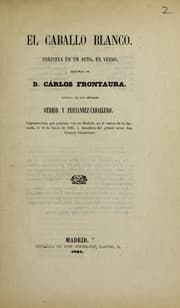 Tapa de El caballo blanco