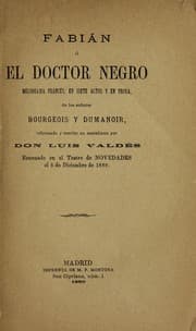 Tapa de Fabián, o, El doctor negro