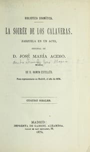 Tapa de La soirée de los calaveras