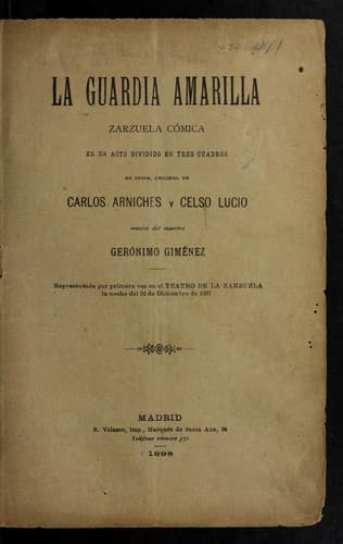 Tapa de La guardia amarilla
