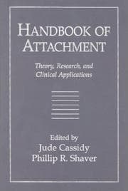 Tapa de Handbook of attachment