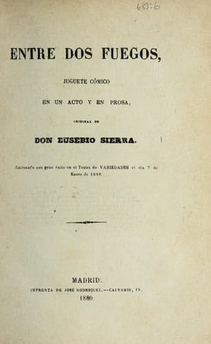Tapa de Entre dos fuegos