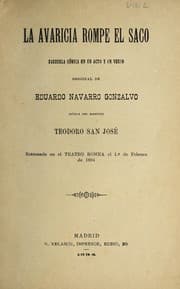 Tapa de La avaricia rompe el saco