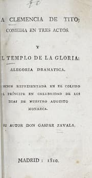 Tapa de La clemencia de Tito