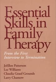 Tapa de Essential skills in family therapy