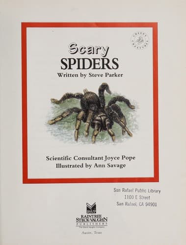 Tapa de Scary spiders