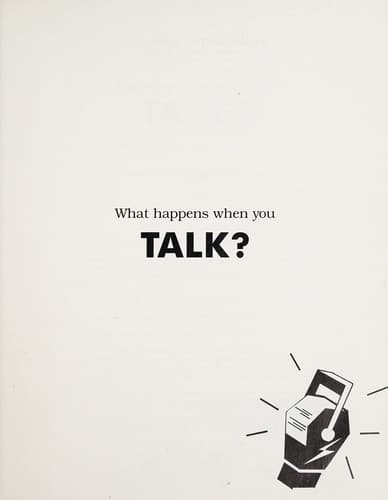 Tapa de What happens when you talk?