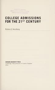 Tapa de College admissions for the 21st century