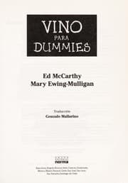Tapa de Vino para dummies