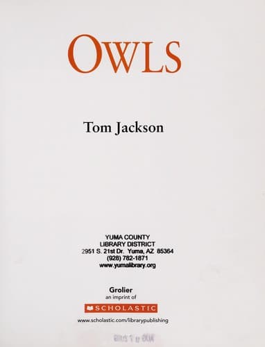 Tapa de Owls