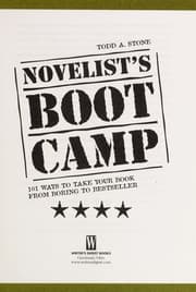 Tapa de Novelist's boot camp