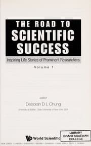 Tapa de The road to scientific success