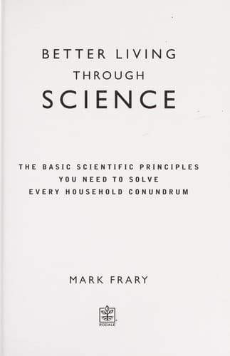 Tapa de Better living through science