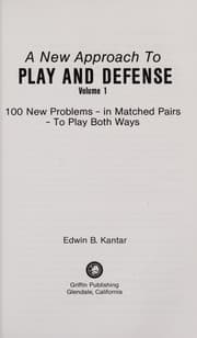 Tapa de Play and Defense, A New Approach