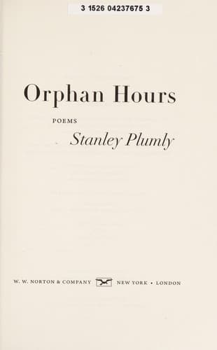 Tapa de Orphan Hours