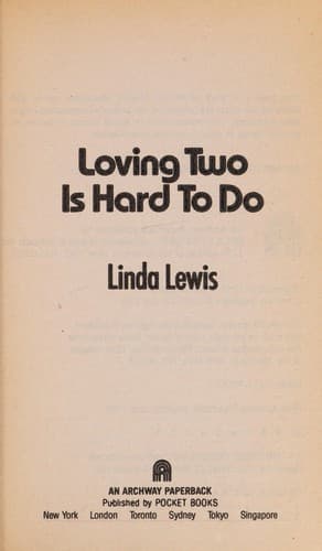 Tapa de Loving two is hard to do