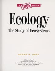Tapa de Ecology the study of ecosystems