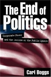 Tapa de The End of Politics