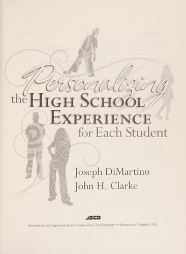 Tapa de Personalizing the high school experience for each student