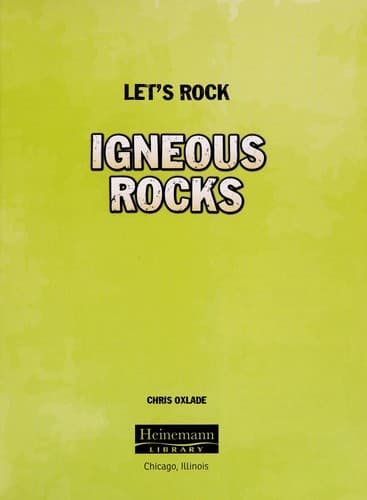 Tapa de Igneous rocks