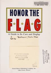 Tapa de Honor the flag