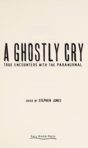 Tapa de A ghostly cry