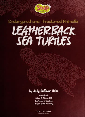 Tapa de Leatherback sea turtles