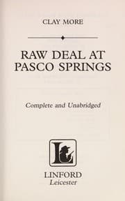 Tapa de Raw Deal at Pasco Springs