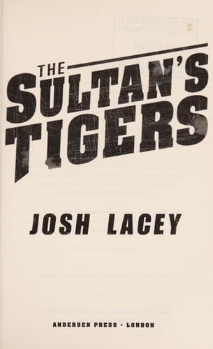 Tapa de The sultan's tigers