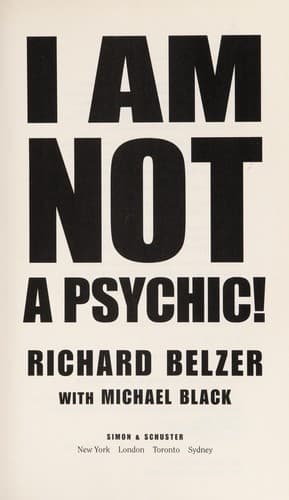 Tapa de I am not a psychic!