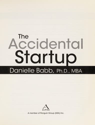 Tapa de The accidental startup