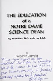 Tapa de The education of a Notre Dame science dean