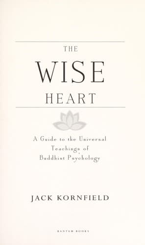 Tapa de The wise heart