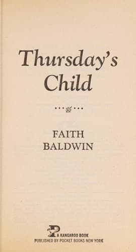 Tapa de Thursday's child