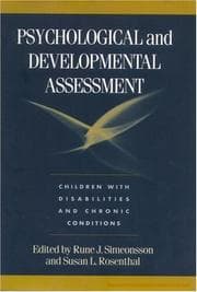 Tapa de Psychological and developmental assessment
