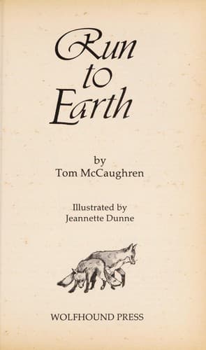 Tapa de Run to earth