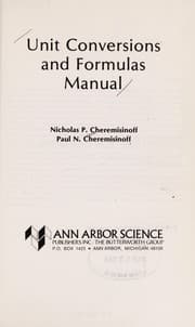 Tapa de Unit conversions and formulas manual