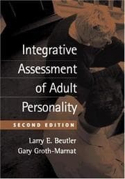 Tapa de Integrative assessment of adult personality