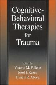 Tapa de Cognitive-Behavioral Therapies for Trauma