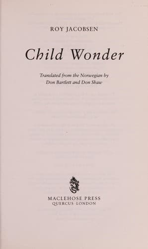 Tapa de Child wonder
