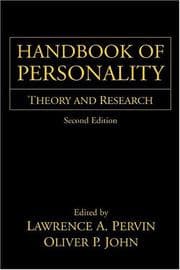 Tapa de Handbook of Personality, Second Edition